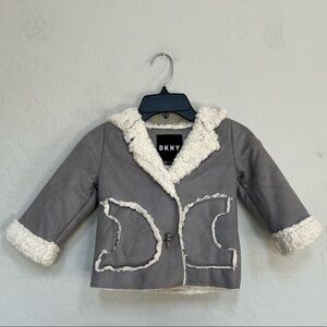 Toddler DKNY faux fur jacket size 24months